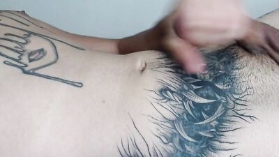 Young Latino boy masturbates and cums in droves