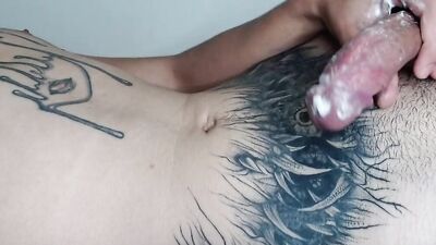 Young Latino boy masturbates and cums in droves