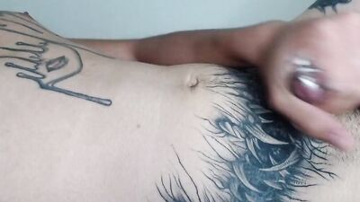 Young Latino boy masturbates and cums in droves