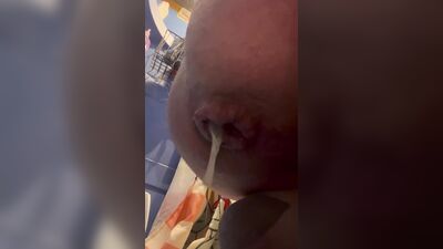 Prostate fuck and gape with knotted dick