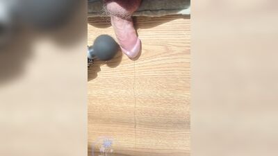 Sun Wanted My Precum Straight Edge Vibing Drip Dangling Close Up Cock Twink Shorties