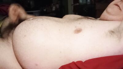 Catching your Chubby Friend Cumming in The Same Bed