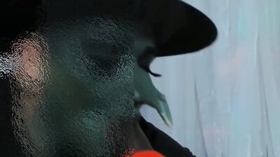 a very hot witch sucking a big cock and it doesn't fit in her mouth