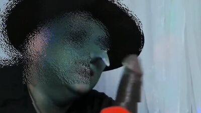 a very hot witch sucking a big cock and it doesn't fit in her mouth