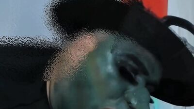 a very hot witch sucking a big cock and it doesn't fit in her mouth