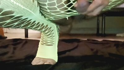 Hairy man dirty asshole butthole wink pucker fetish masturbation fishnets
