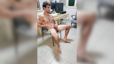 straight jock sharpening his sabre until cumming