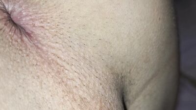 A milky femboy student screams from daddy's big dick from the buzz in his ass without a condom! , Cum