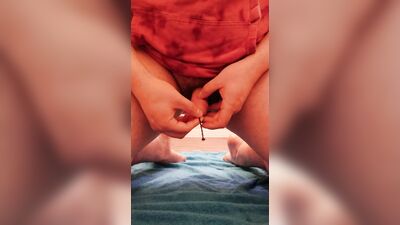 My First Time Sounding And Cum!