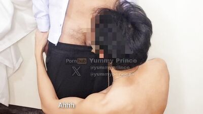 Highschool BOY spends the night at school and had a FUN with a straight male Security Guard