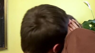 Cute twink gets his tight ass stretched with mate's johnson