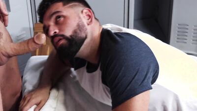 Riley Mitchel and his mate are enjoying in some cock sucking action