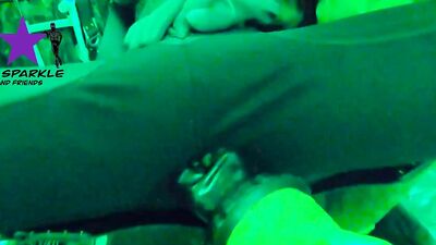 Pup Sparkle is having fun in a hard core gay action