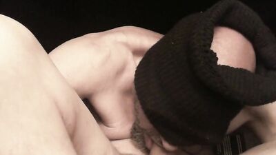 Amateur guy sucks his own dick in front of the camera
