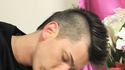 Alex Todd and his gay roommate are shagging on the couch