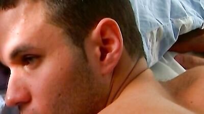 Amateur guy is stroking his willy in front of the camera