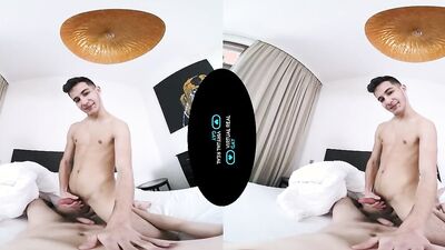 Two horny blokes are having sex in this VR video