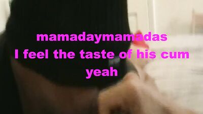 Blindfolded chap is sucking his mate's pecker in this amateur video