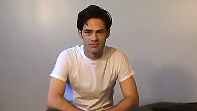 Amateur chap is showing his feet in front of the camera