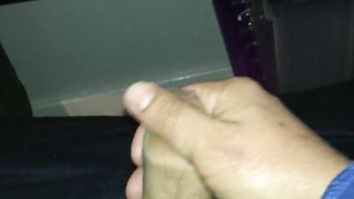 Dude plays with his pecker in this close-up amateur video