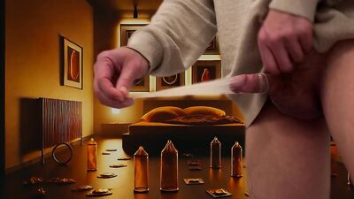 Handjob in Condom room