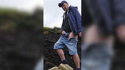 Outdoor nudity, masturbation, pissing and multiple cumshots