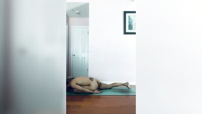 Italian, Uncut, Practicing Naked Yoga Do you want to get sweaty with me?