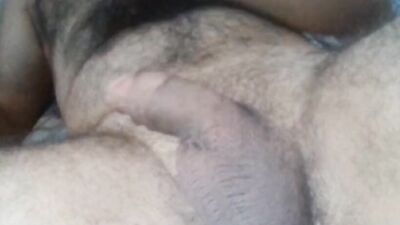 Touching my hairy chest jerking my dick hard and moans fo you my kitten
