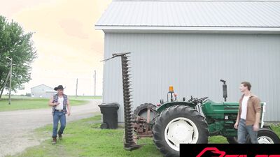 HOT Hunk LATINO Farmer Fixes The Tractor And Jock's Ass
