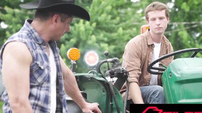 HOT Hunk LATINO Farmer Fixes The Tractor And Jock's Ass