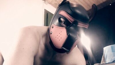 Pup Jake dances before the machine and Beowulf fuck him to a loud moaning orgasm