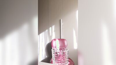 I piss and spit in the glass, all that's missing is the cum, too bad I have to stop