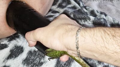 Zucchini Eggplant dick! Wow , Hot !