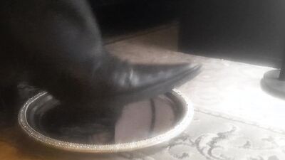 Leather and ashtray