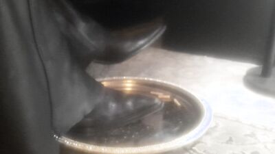 Leather and ashtray