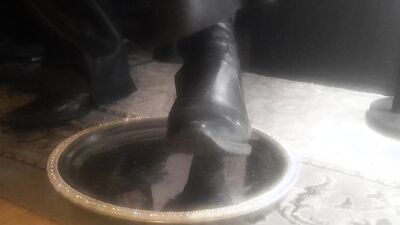 Leather and ashtray