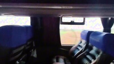 I was alone on the bus and jerked off showing off and almost got caught