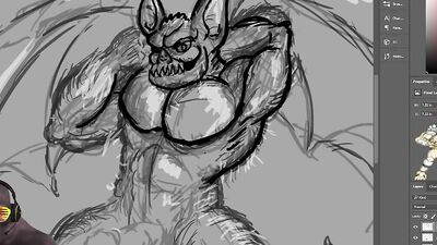 Monsterbait draws erotic orc / monster vampire smut for fans.