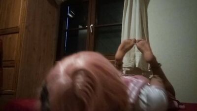 Sissy Cosplay Selfbondage Test Run