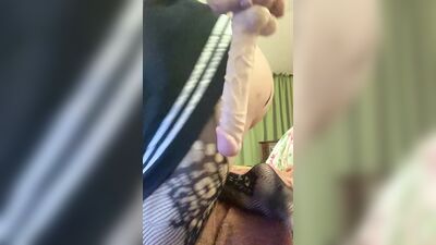 Femboy Fucks Themselves with Dildo, Orgasms, and Eats Cum