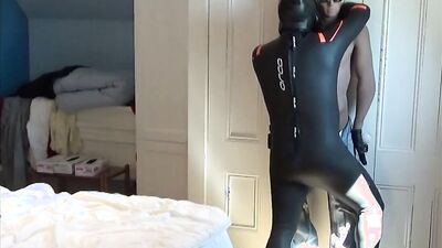 gasmasked orca fucks jeans wearing sex doll