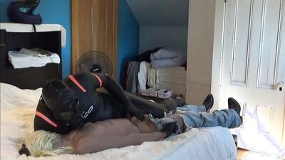 gasmasked orca fucks jeans wearing sex doll
