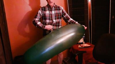 127) Big Blimp Balloon Inflate Pop Jerk and Cum