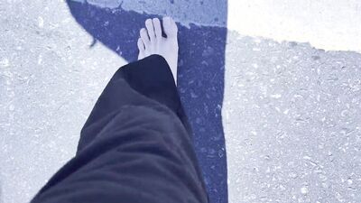 Walking Barefoot for 5.6 km: From Clean to Dirty Soles - POV Trekking