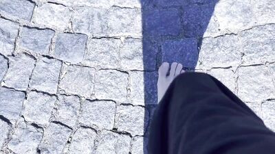 Walking Barefoot for 5.6 km: From Clean to Dirty Soles - POV Trekking