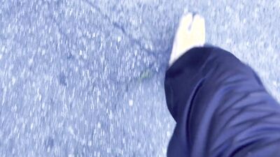Walking Barefoot for 5.6 km: From Clean to Dirty Soles - POV Trekking