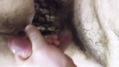 Orc Fucks Werewolf Husband Raw & Rough, Pup Cums on Mask After Getting Bred.