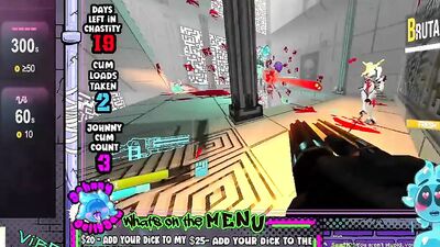 Slime Goes wild playing Ultrakill Buttplug Mod