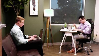 Hunks Destress wt Each Others Gurthie Cocks At Office