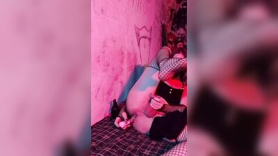 Femboy fucked himself with a vibrator